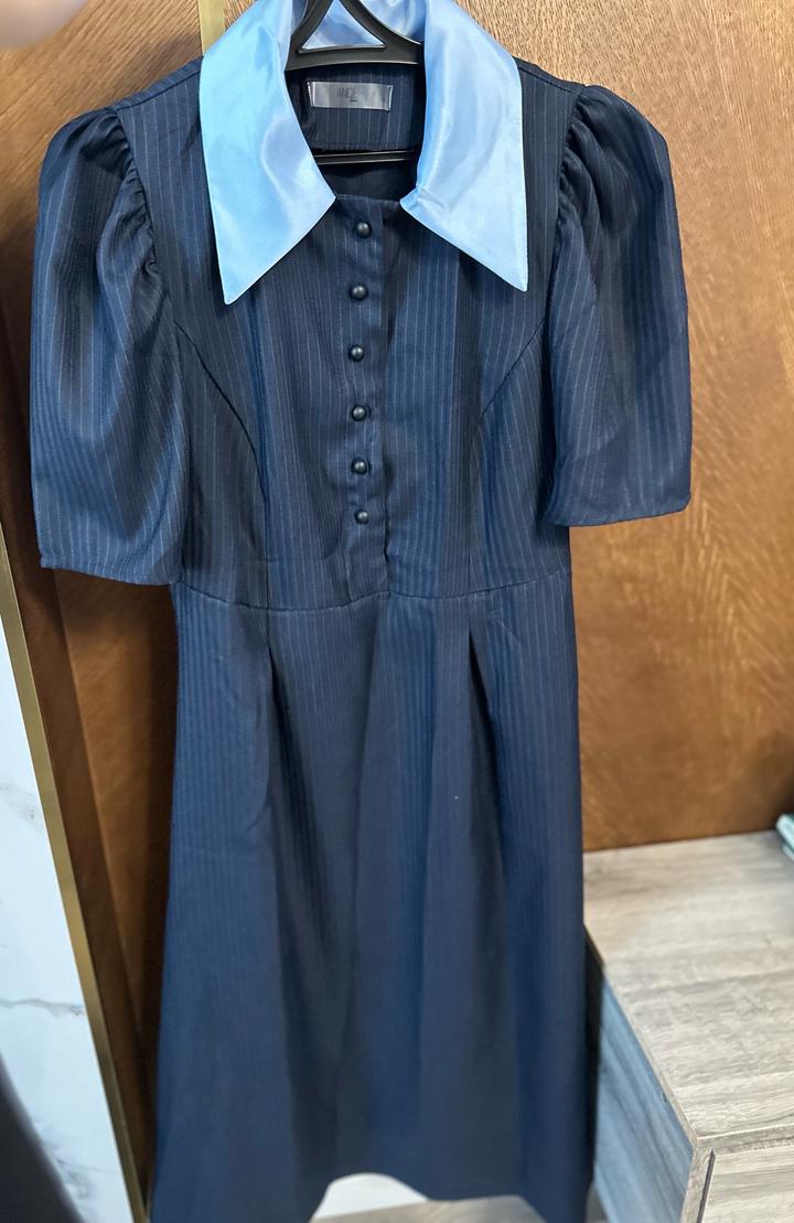 Синее платье Ненси