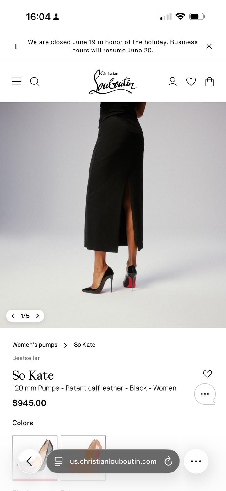 Туфли Christian Louboutin So Kate