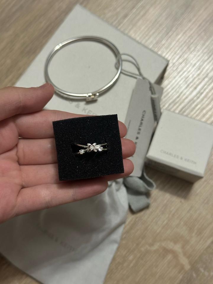 Браслет кольцо charles&keith оригинал комплект