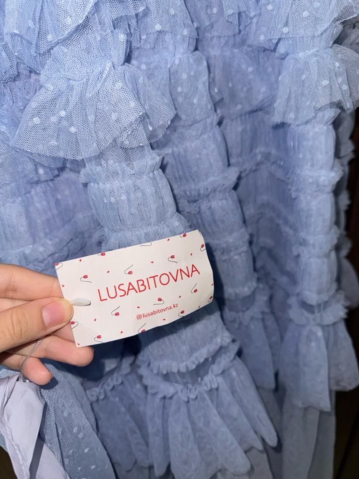 Воздушное ,голубое платье ,новый с этикеткой