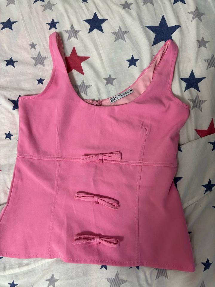 Розовый топик из Zara