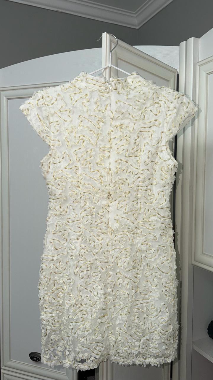 Белое платье мини