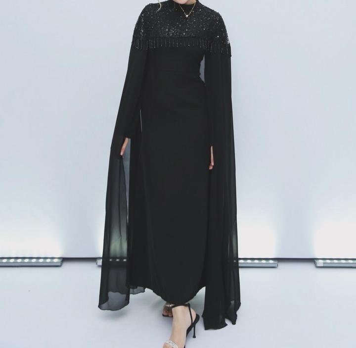 Платье черный двойка