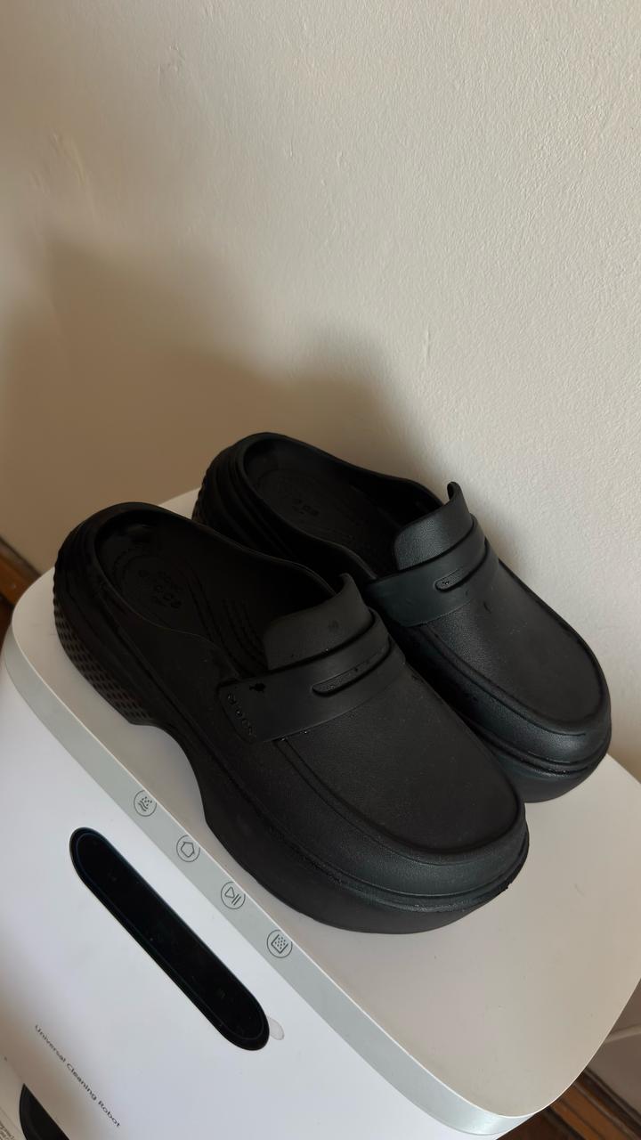 Черные сабо Crocs