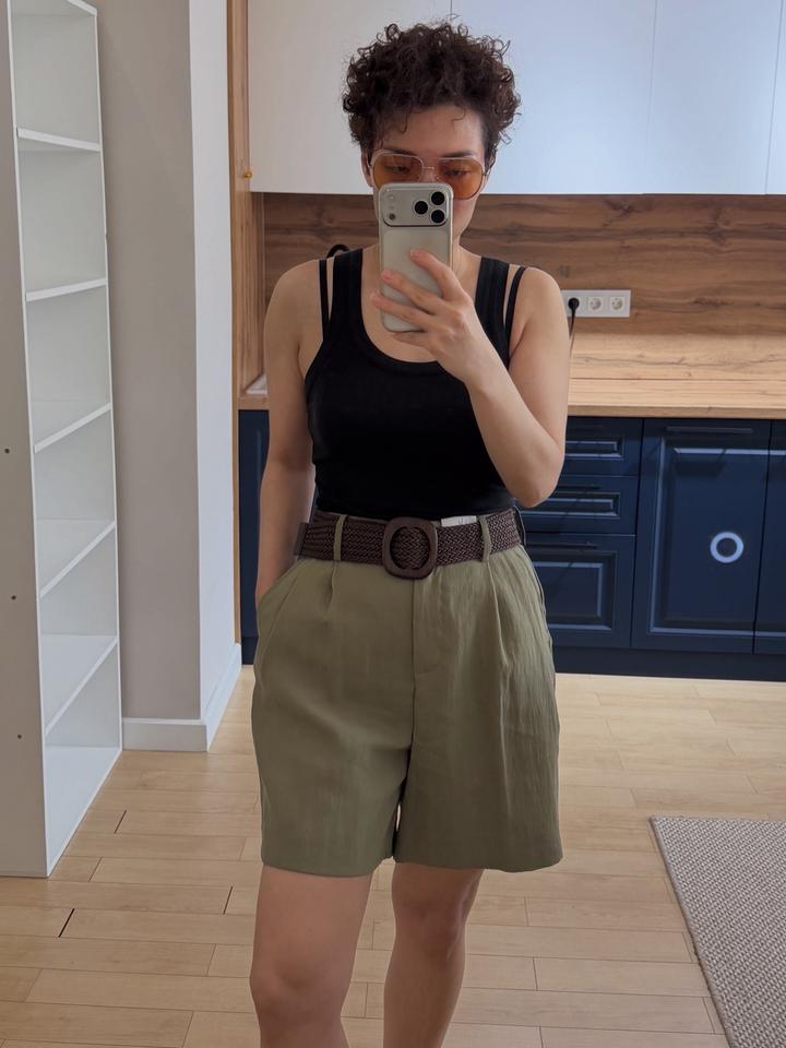Шорты Zara с ремнем