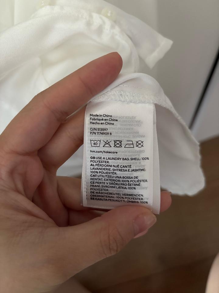 белая рубашка/блузка H&M