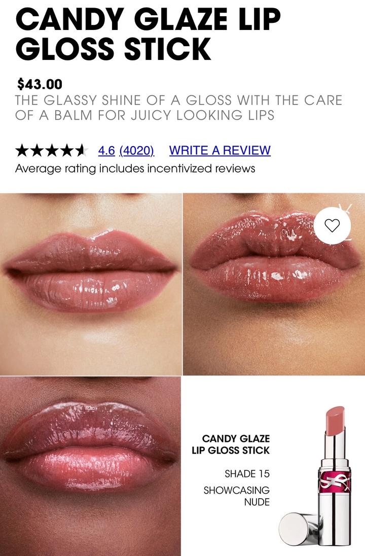 YSL CANDY GLAZE LIP GLOSS STICK
