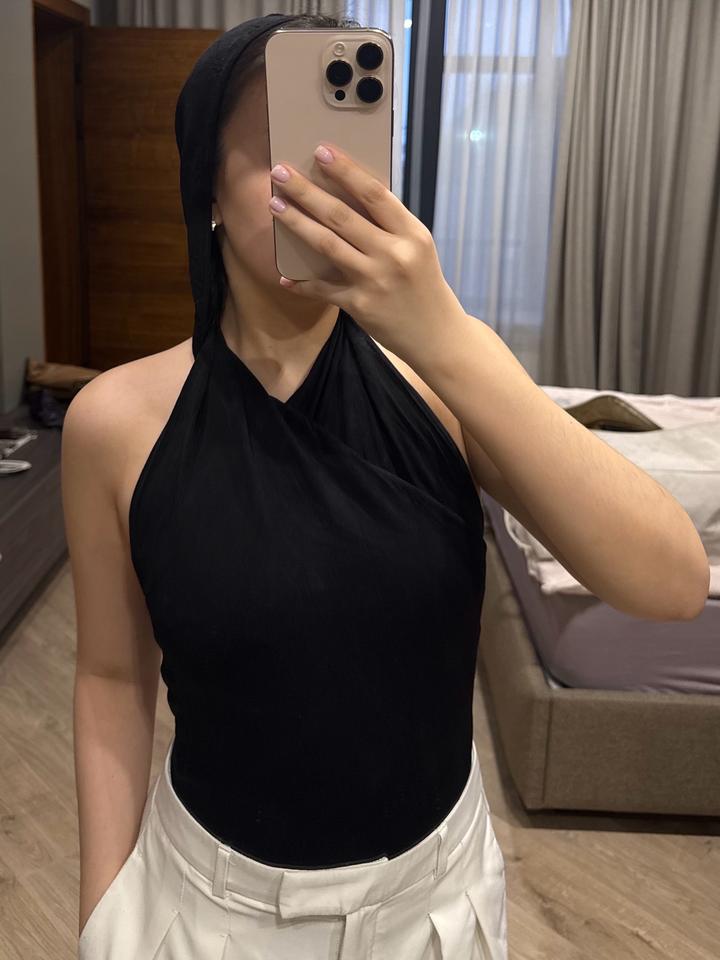 Топ с капюшоном Zara