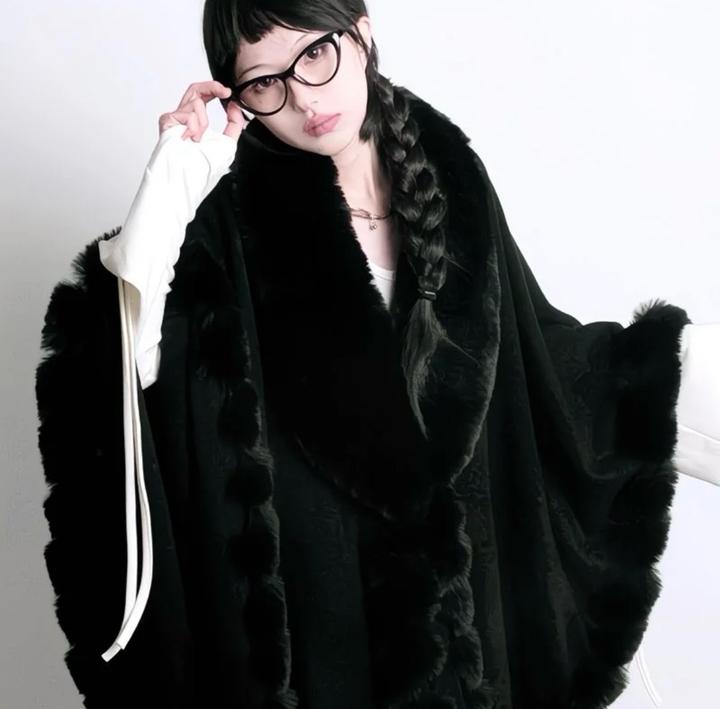 пончо накидка