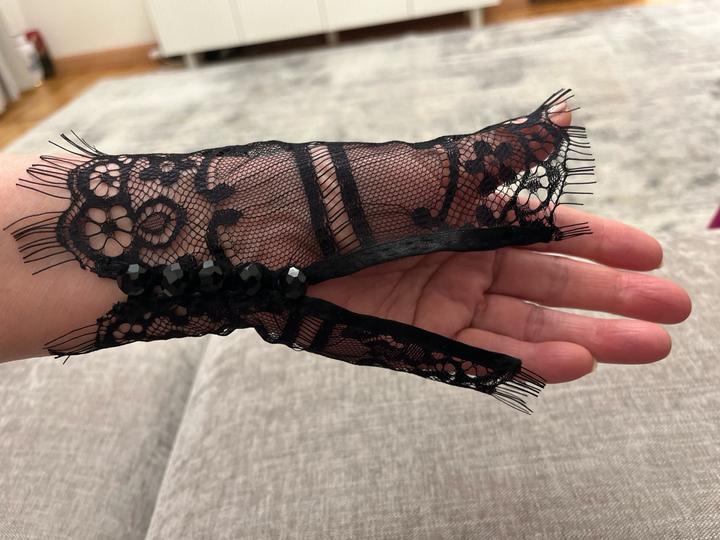 Кружевные манжеты ручная работа