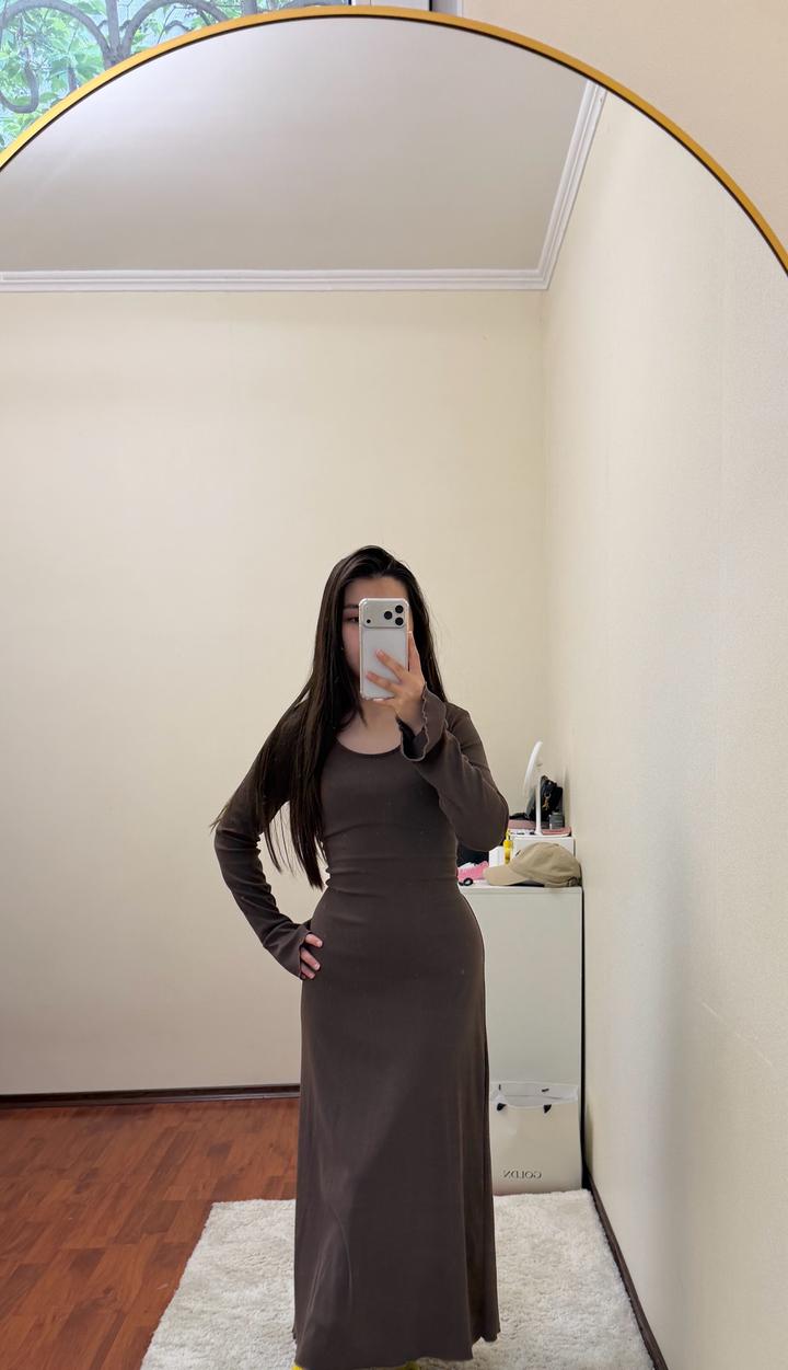 Коричневое платье Monro Collection