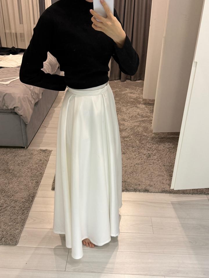 (2 юбки) Белая и черная юбка макси