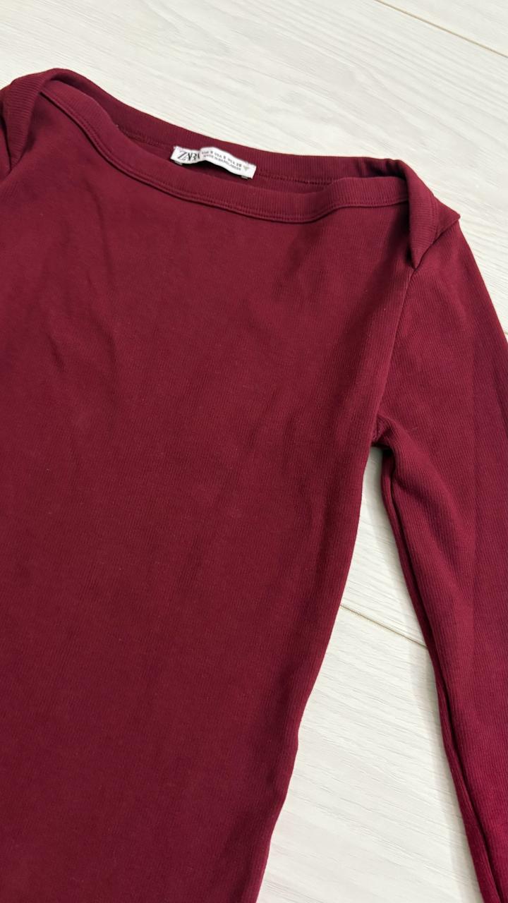 Зара лонгслив