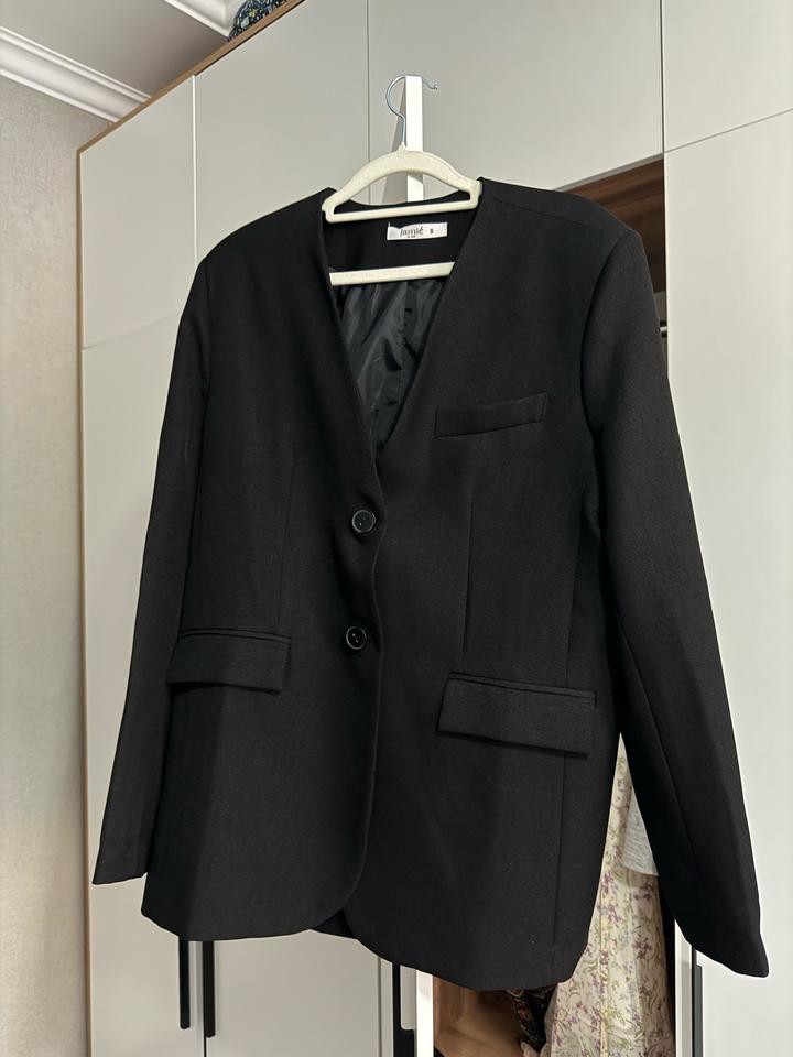 Пиджак черный oversize