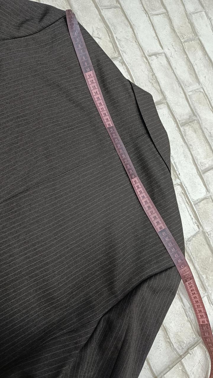 Винтаж Коричневый в клетку мужской пиджак