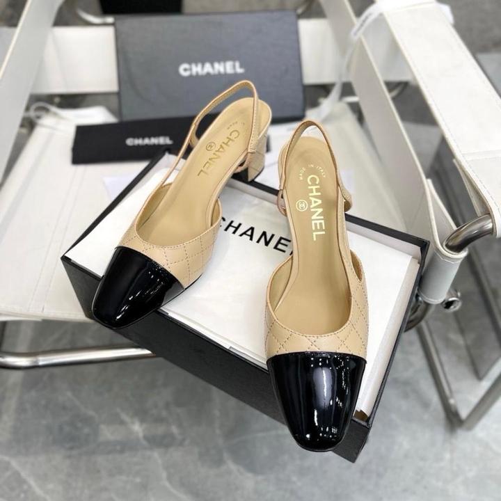 Туфли каблуки Chanel слинбэки