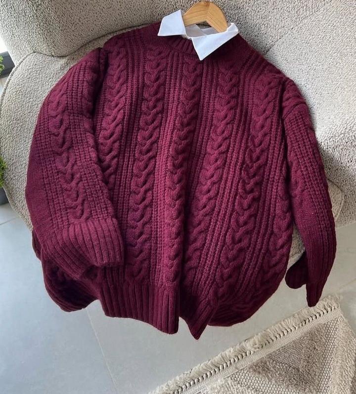 Свитер -Бургунди ; уни