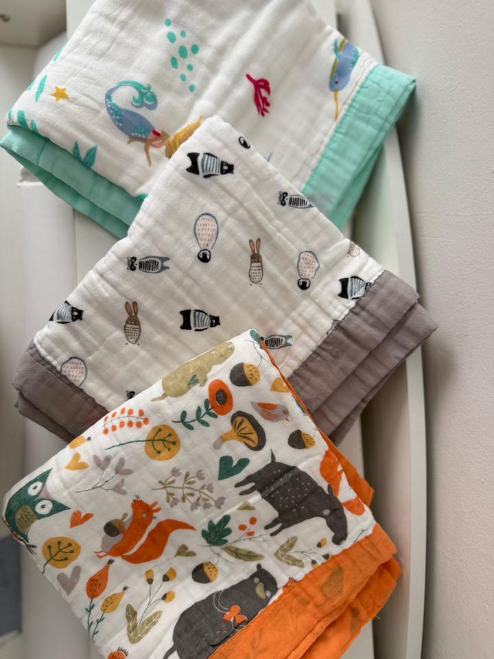 Пледики муслин новые