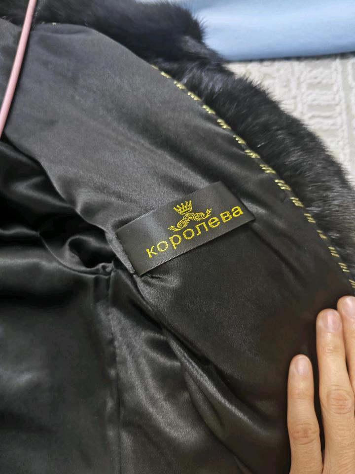 Натуральная норка черный бриллиант