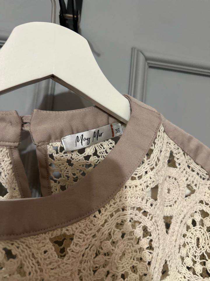 кружевной свитшот