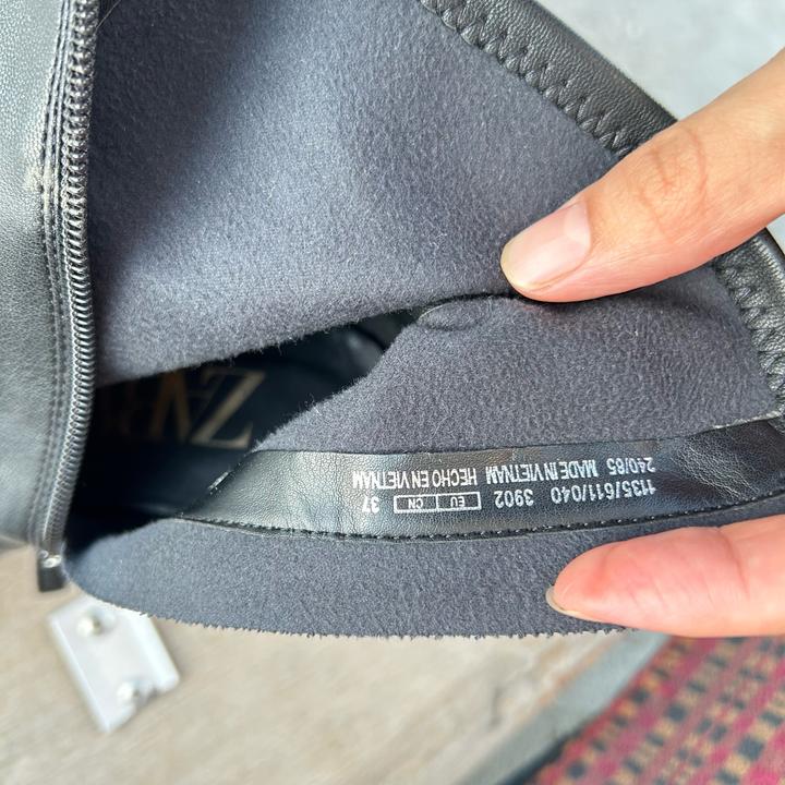 черные туфли zara