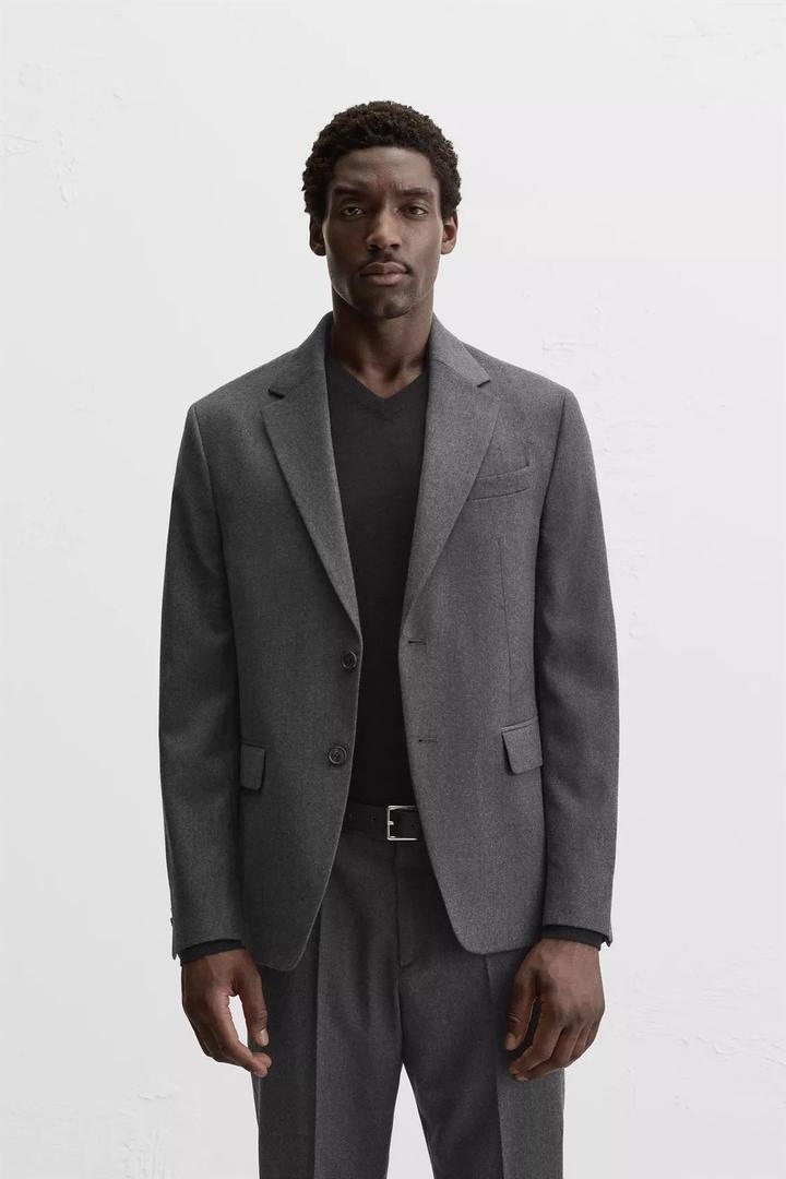 Новый шерстяной пиджак Zara (XL)