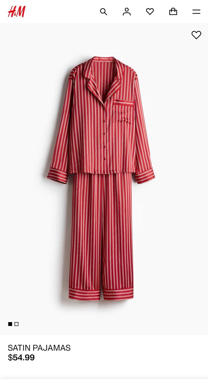 Пижама сатиновая H&M