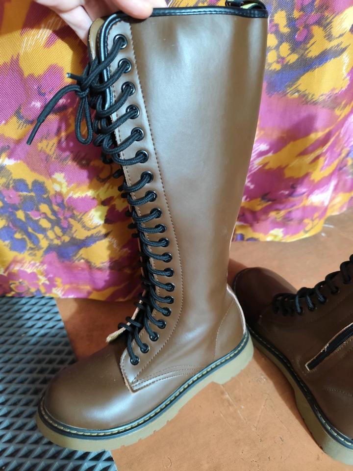 Женские сапоги из натуральной кожи 37