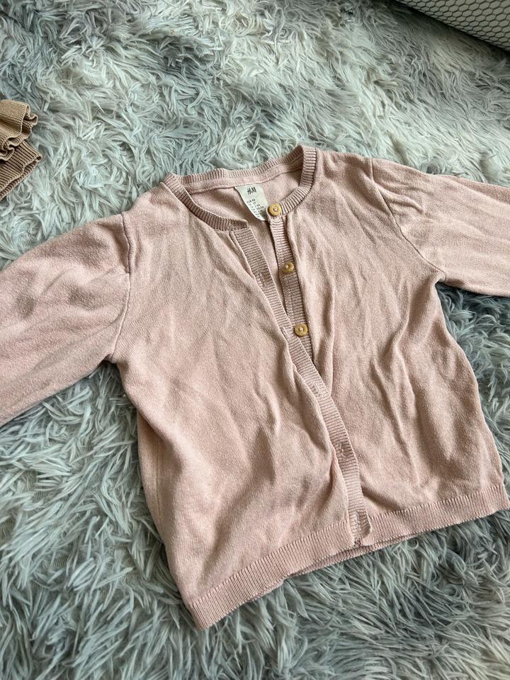 Комплект: утепленные джинсы и кофта H&M для девочки