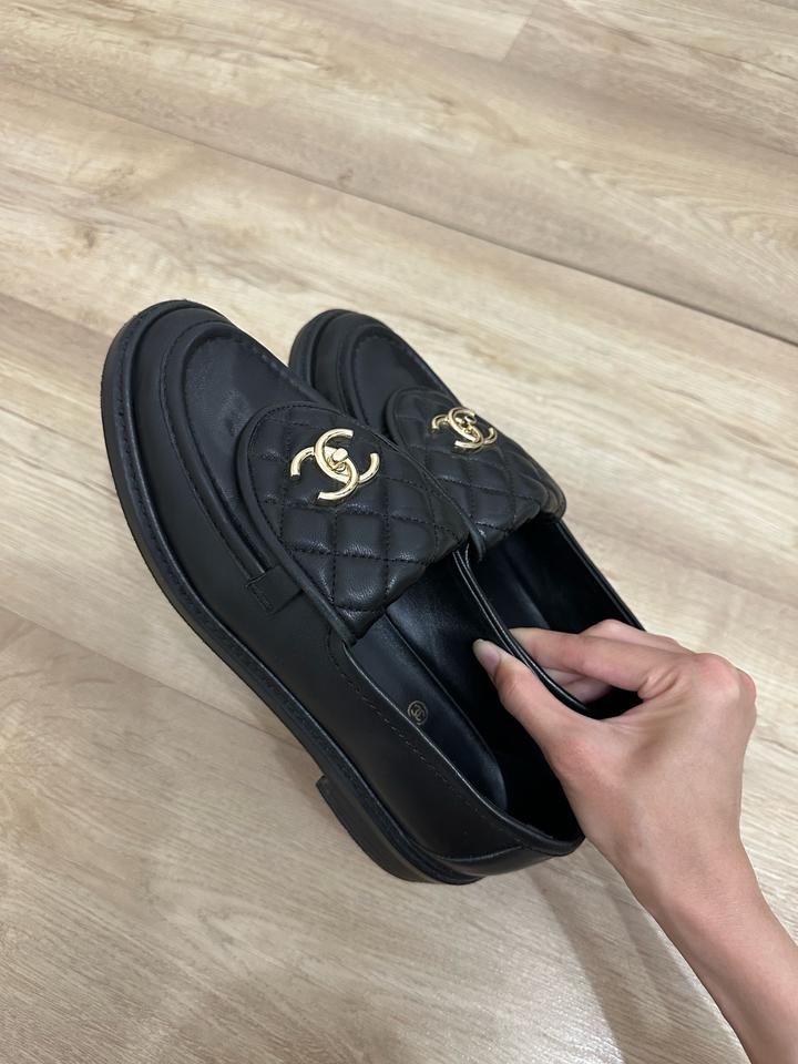 Лоферы черные Chanel