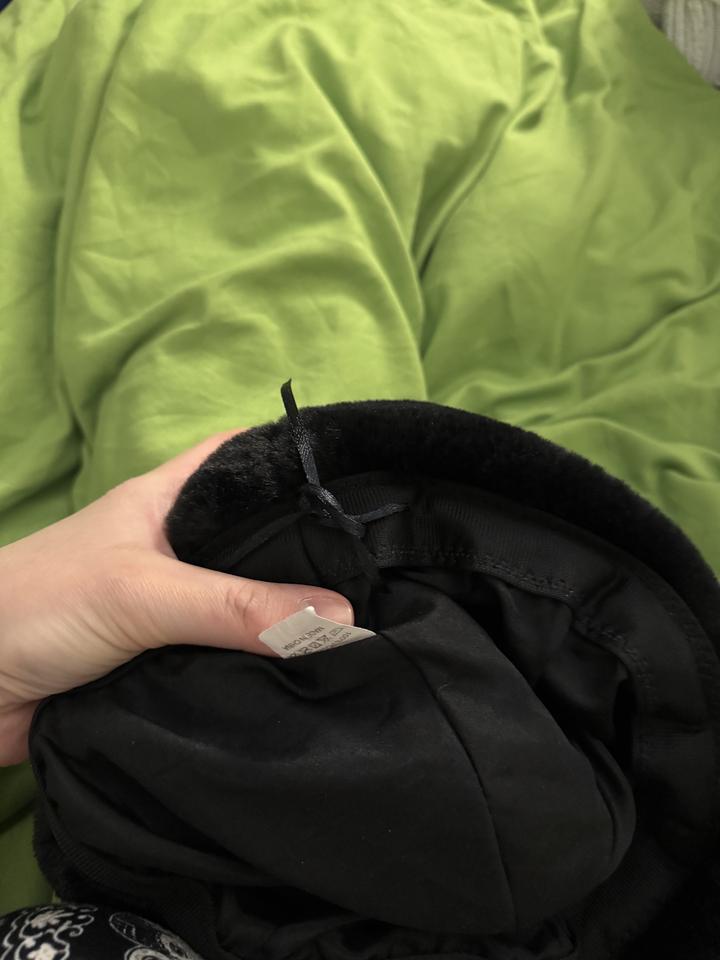 Шапочка бинни пушистая мех новая