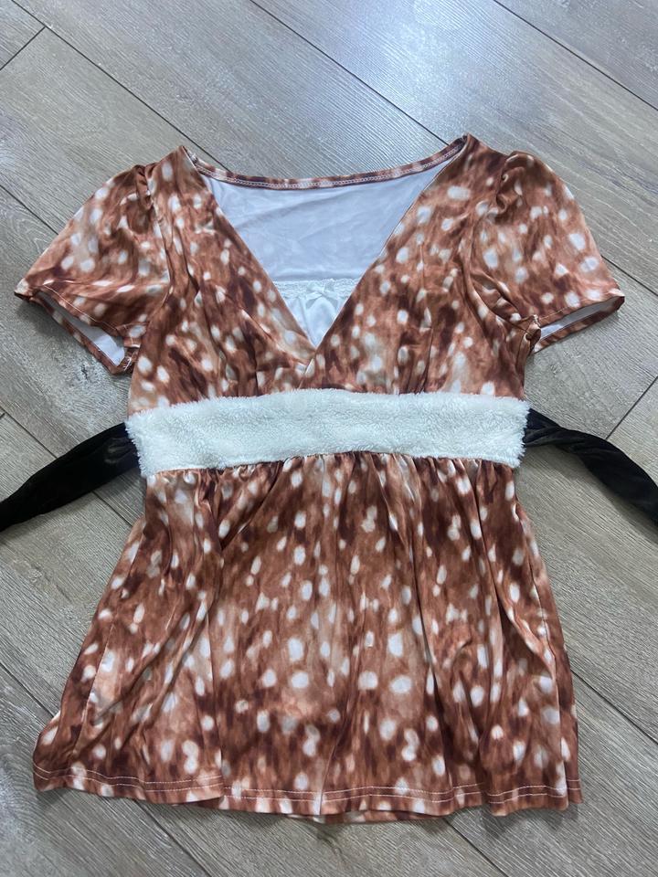 babydoll top bambi print