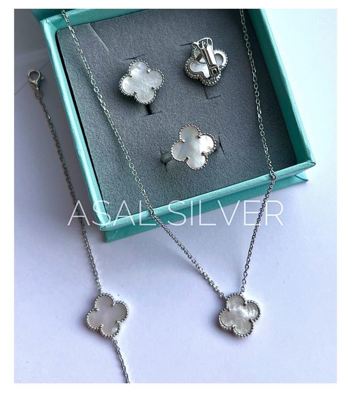 Набор украшении серебро