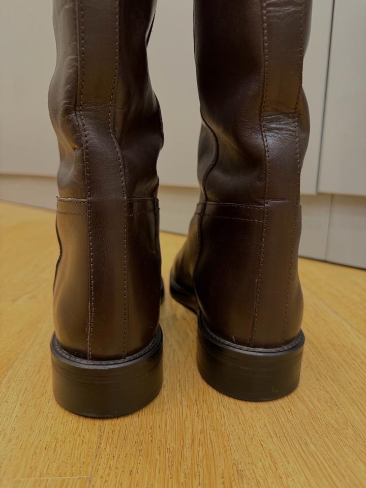 Сапоги Massimo Dutti в шоколадном оттенке