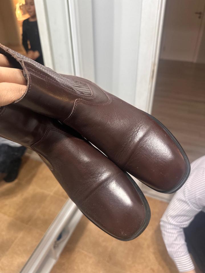 Весенне-осенние ботильоны, кожанные