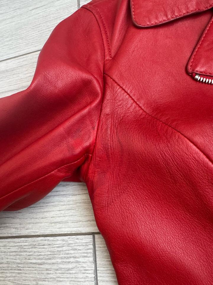 Куртка кожаная Massimo Dutti XS