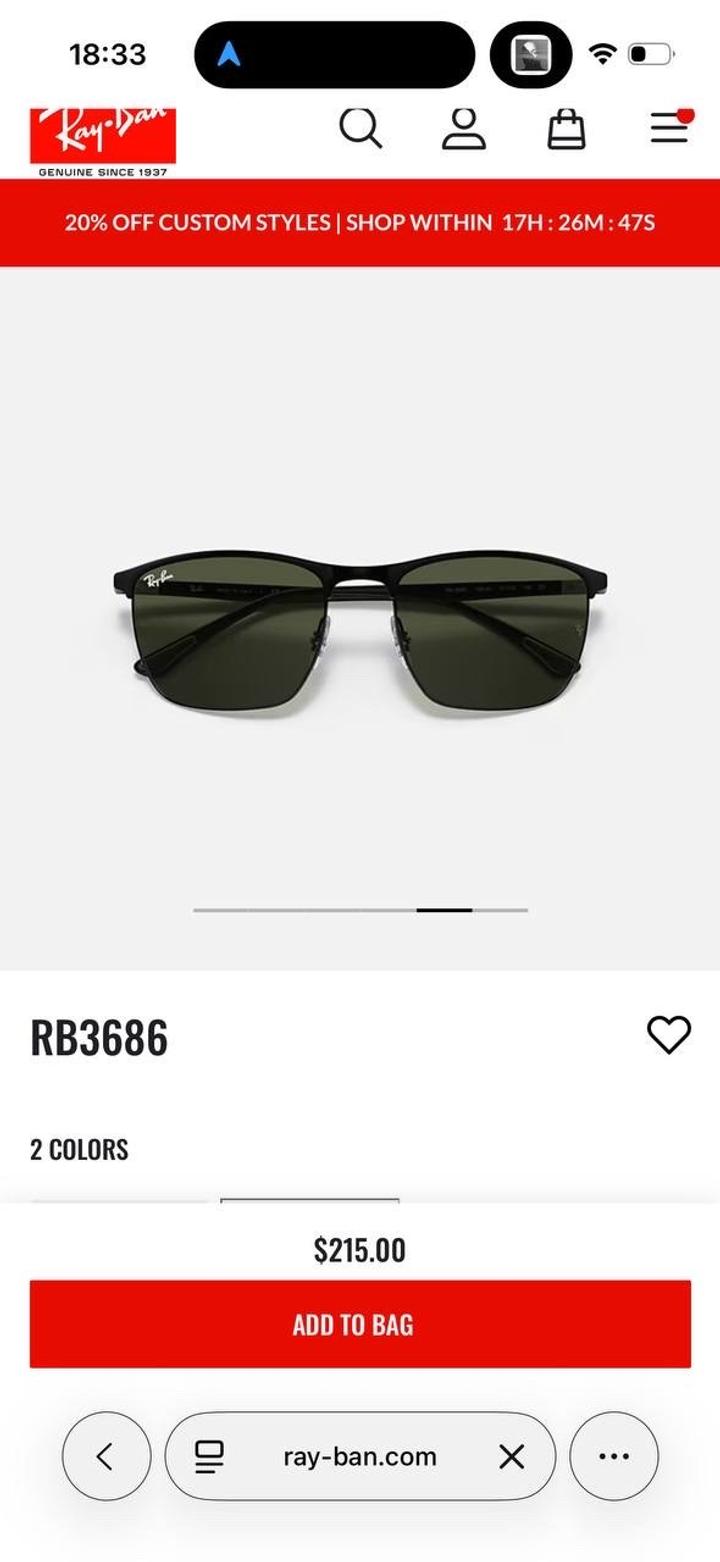 Мужские очки rayban