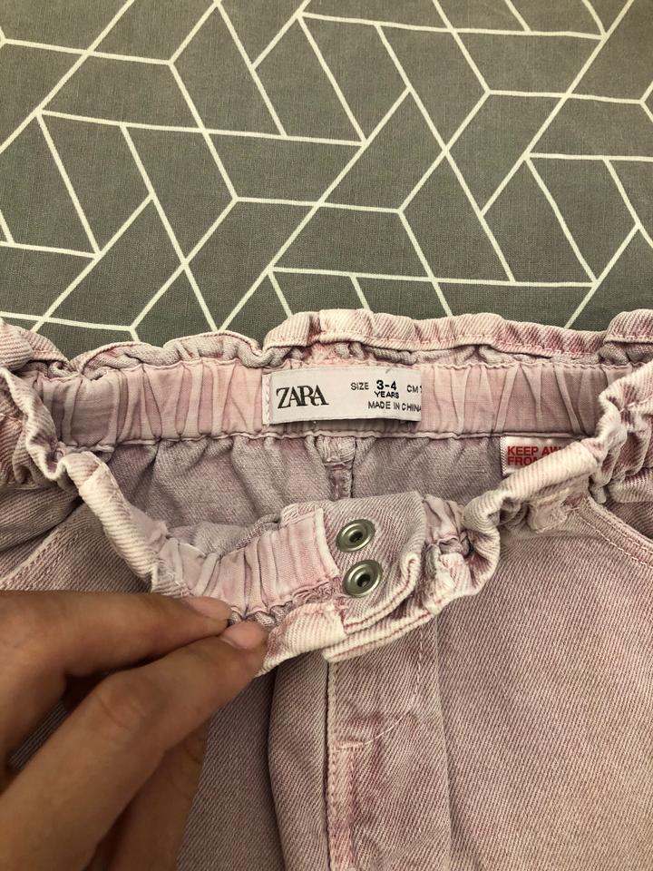 Zara джинсовая юбка розового цвета 3-4 года 104 см