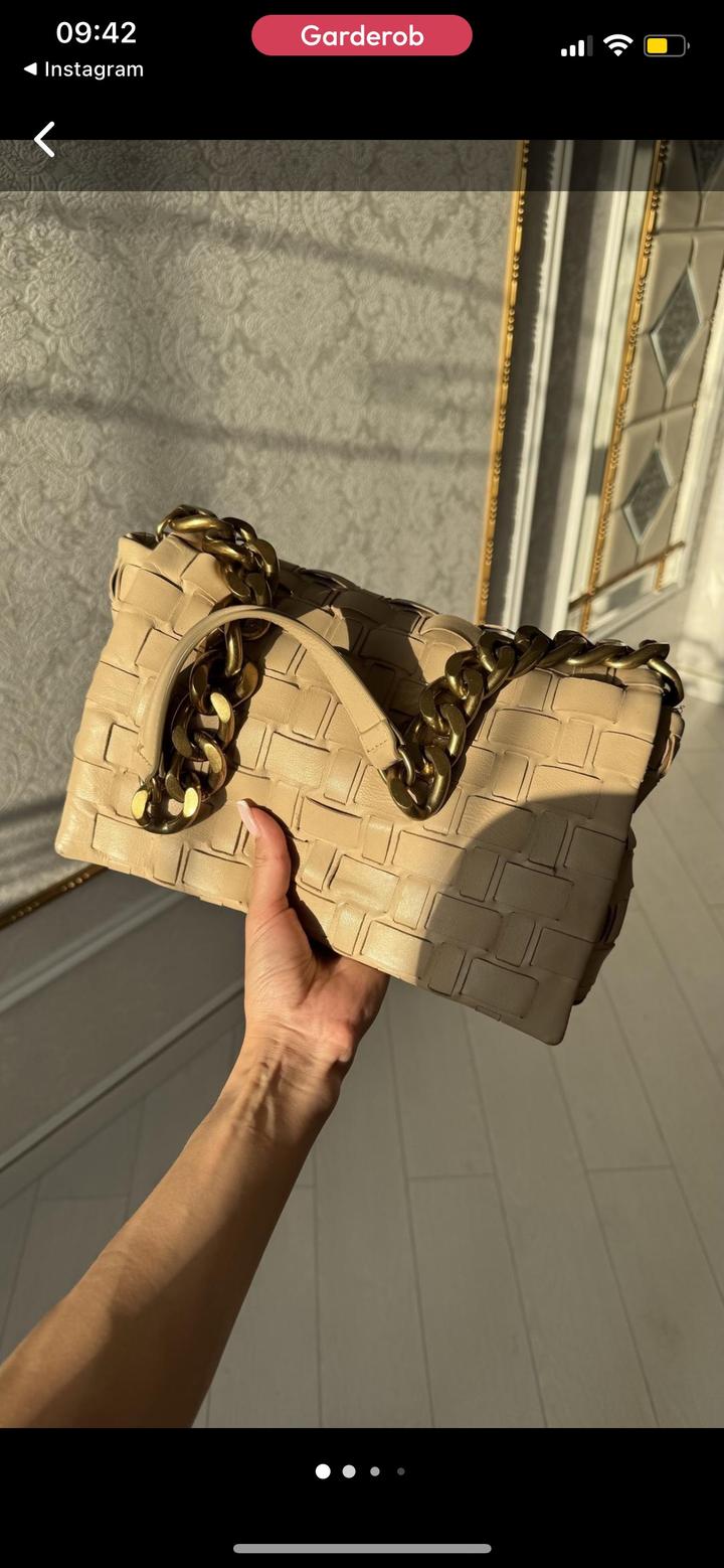Сумка кожаная ZARA