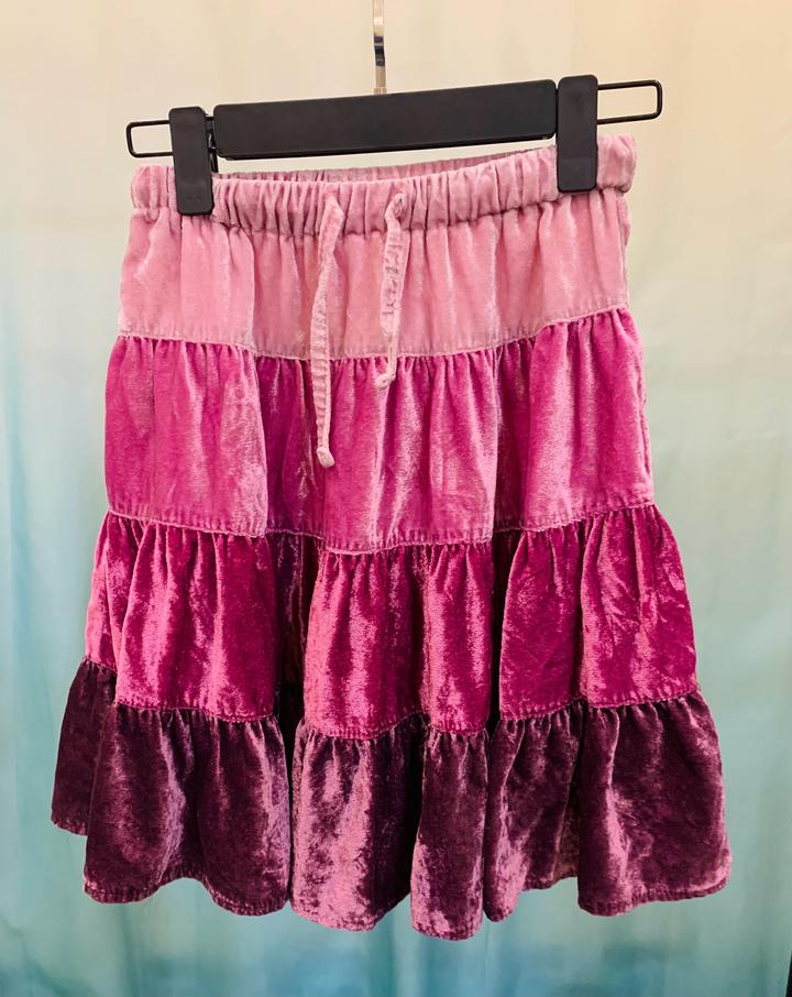 Бархатная юбочка для девочки
