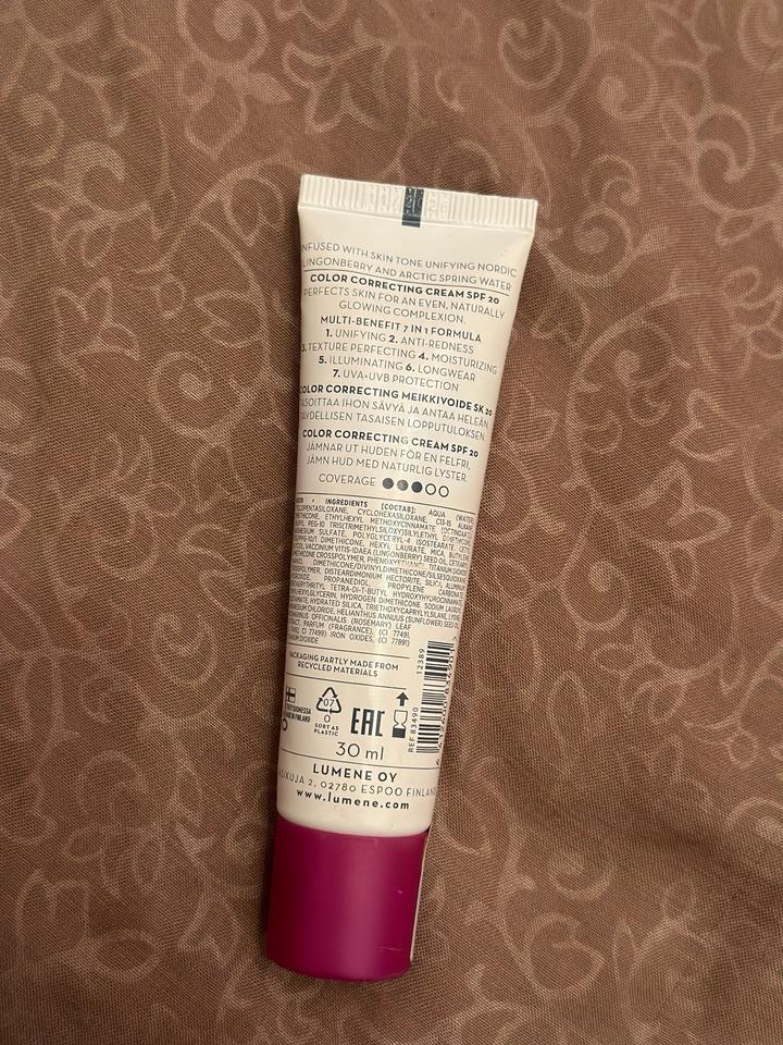 Cc крем Lumene+тональный крем Catrice