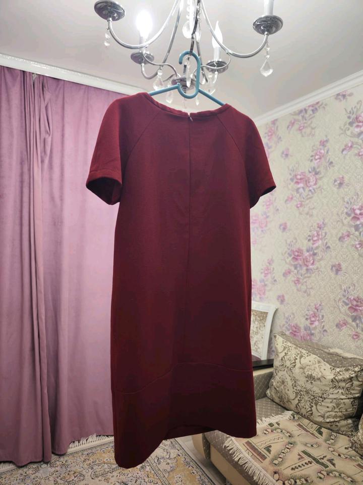 Бордовое платье M&S