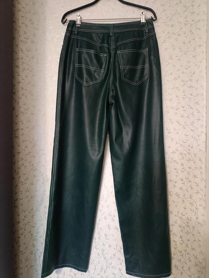 Брюки широкие кож зам размер 46-48