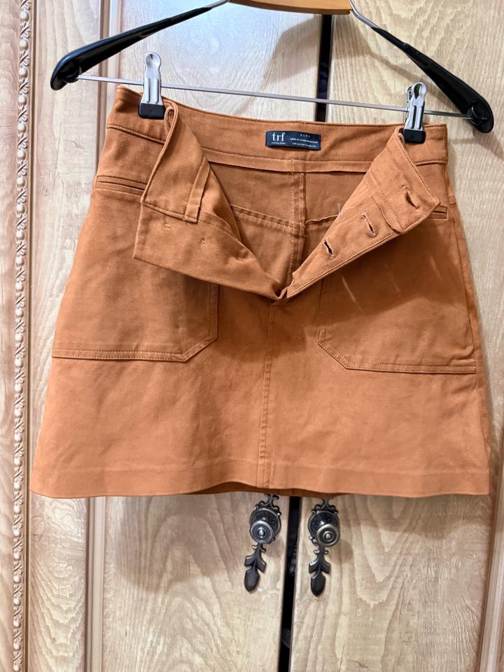 Юбка Zara TRF под замшу