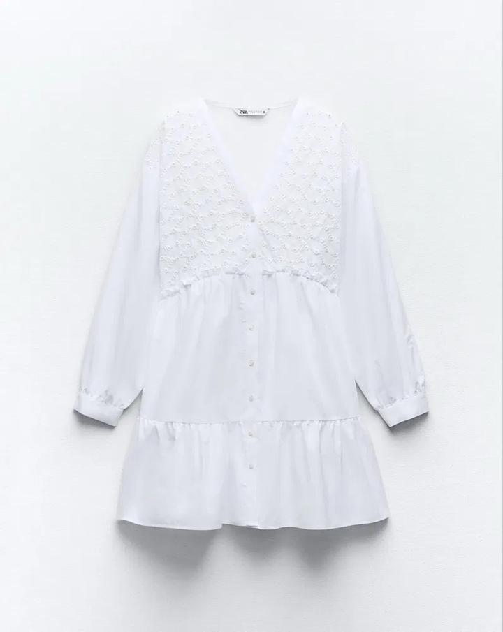 Белое платье Zara