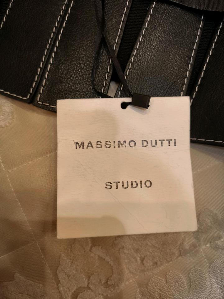 Ремень-корсет из натуральной бычьей кожи Massimo Dutti