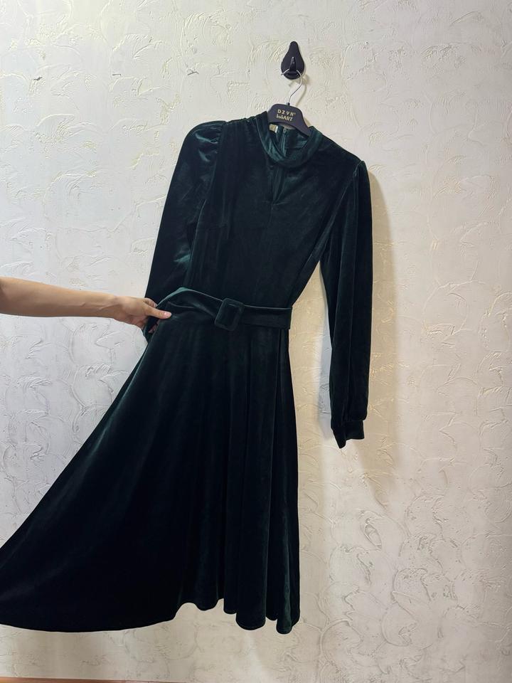 Велюровое платье