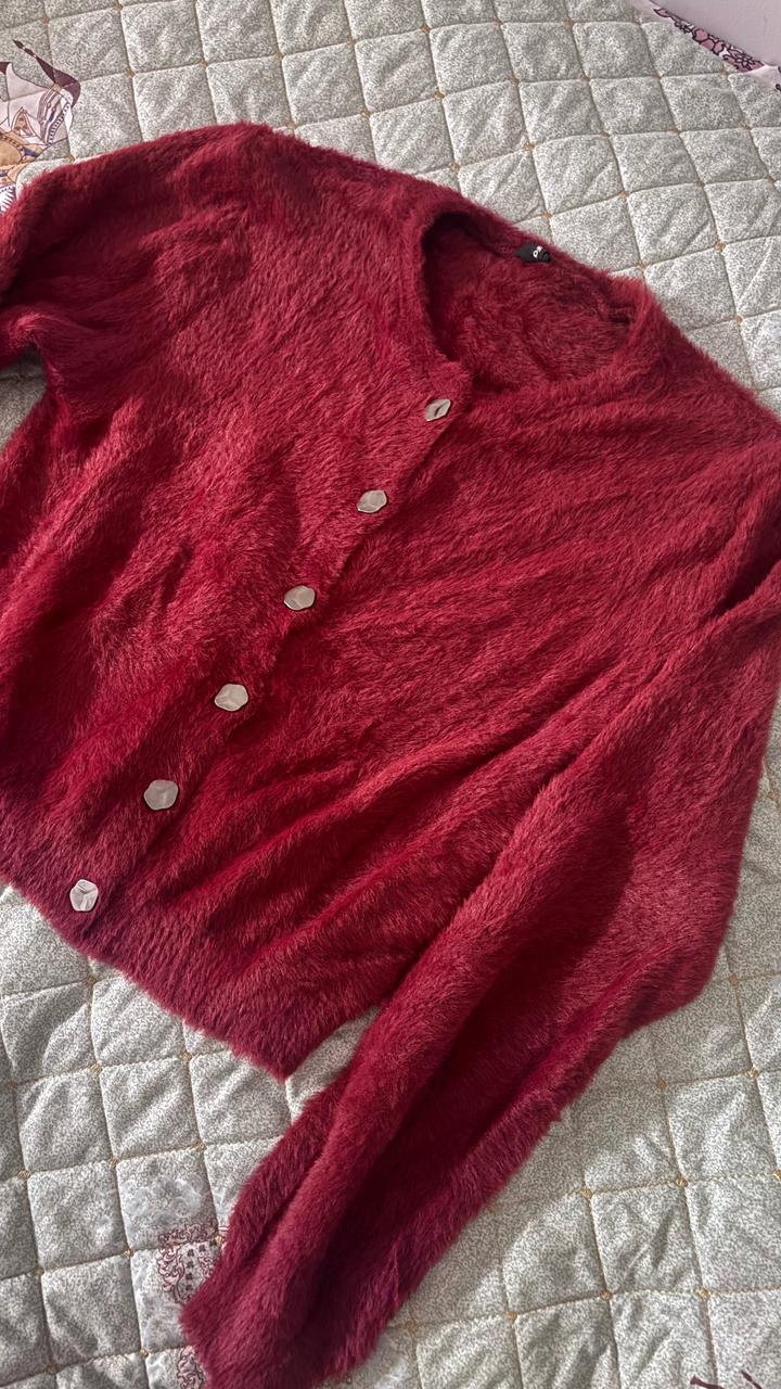 Бордовый кардиган Defacto