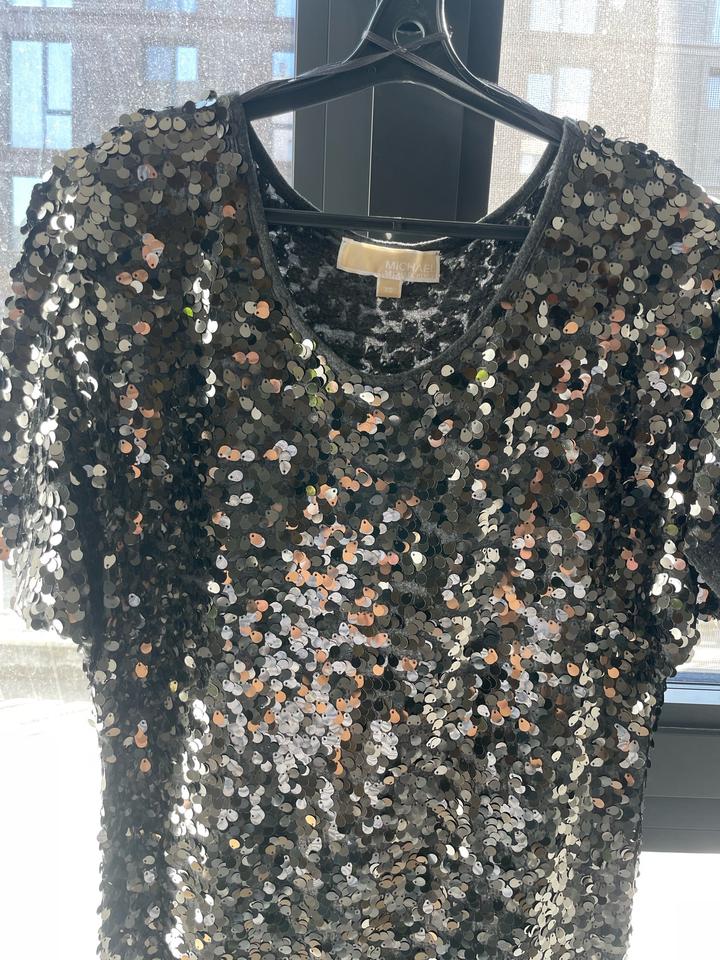 Платье женское , пайетки, короткое, Michael Kors