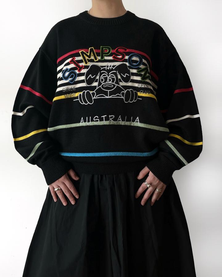 винтажный свитер simpson australia